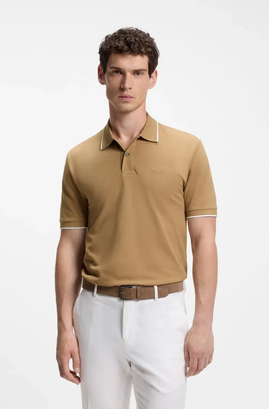 Поло Hugo Boss з вишивкою з логотипом з бавовни